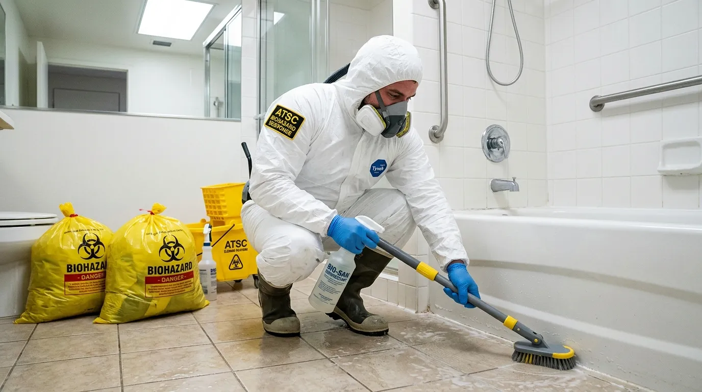 Decontamination equipment deployed for Blood Cleanup in Avon